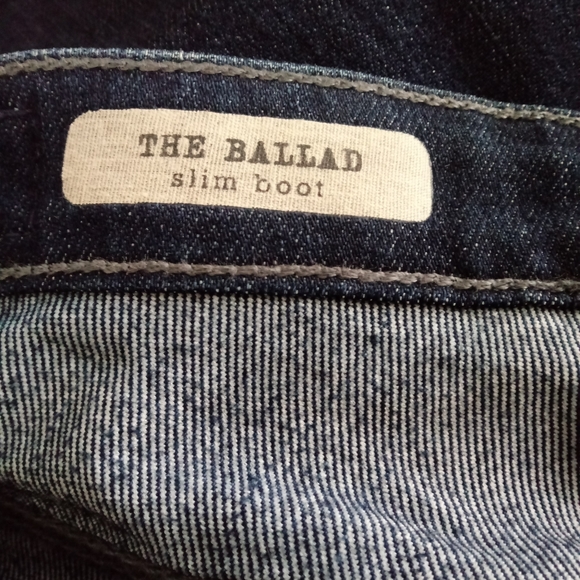 AG Adriano Goldschmied The Ballad Low Rise Slim Bootcut Dk Wash Jeans - Picture 7 of 10